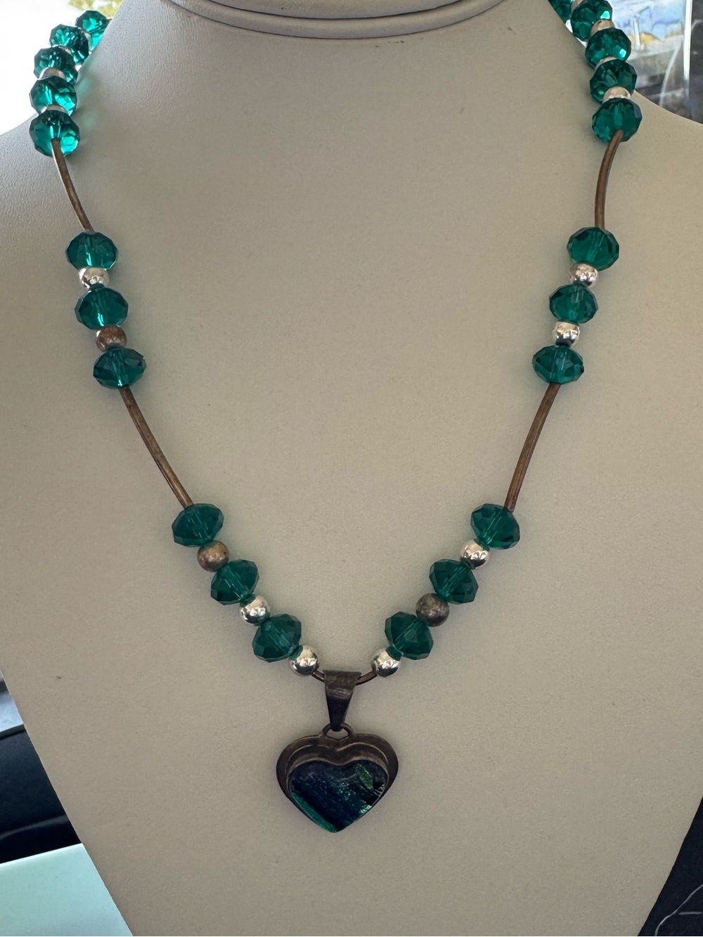 Vintage 925 Silver Heart Pendant And Necklace Clasp Made With Love